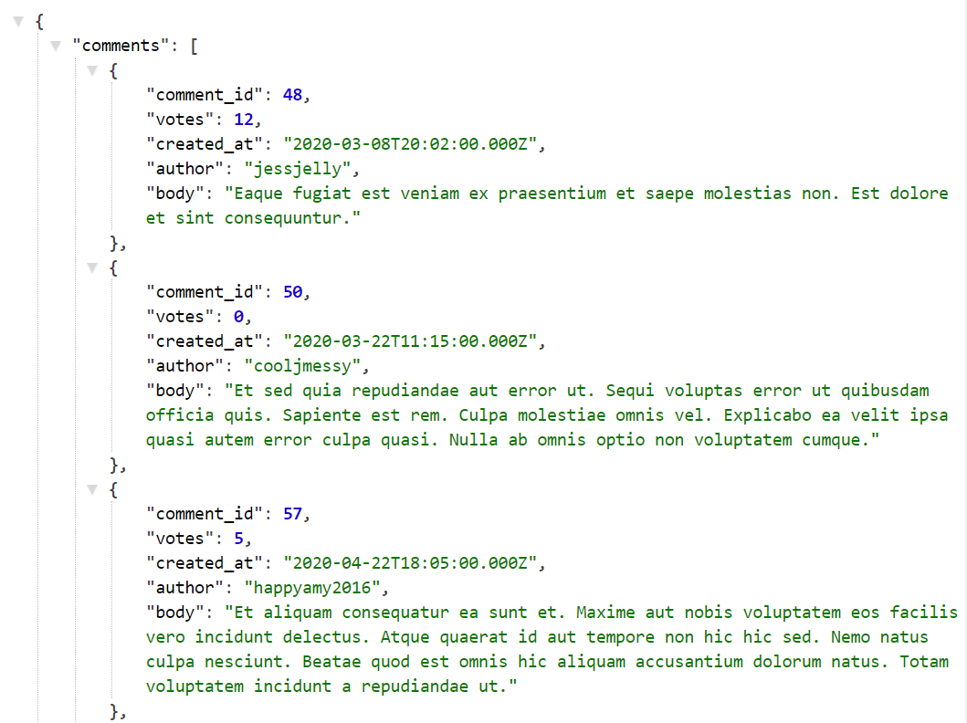Image of Tim's News REST API project